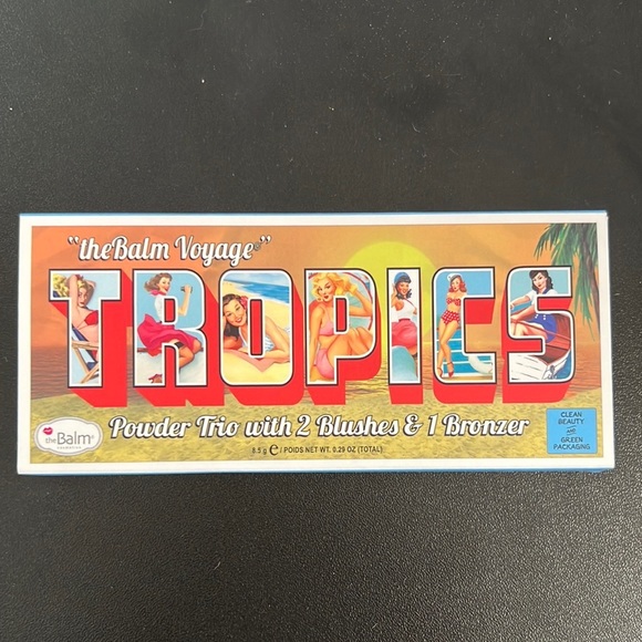The Balm Voyage Tropics powder trio 2 Blushes & 1 Bronzer